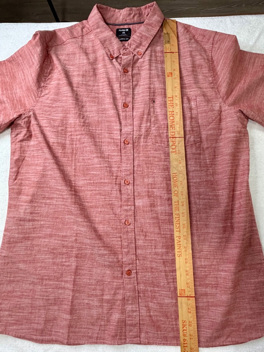 Men’s Hurley Classic Fit Button Down Short Sleeve Shirt